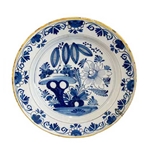 Blue and White Delft Chargers