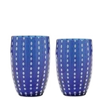 Italian Cobalt Perle Tumblers