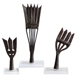 Eel Forks on stands