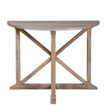 Demi-lune Elm Console