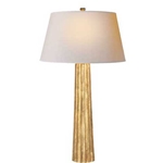 Gilt Fluted Spire Table Lamp