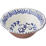 Blue Portuguese Talavera Bowl; XL