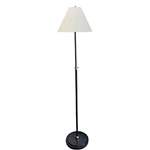 Adjustable Bronze and Brass Floor Lamp