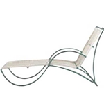 Walter Lamb Bronze Chaise Lounge