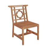 Lewis Carved Teak Side Chair