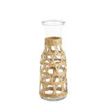 Natural Lattice Woven Carafe