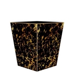 Tortoise Shell Wastebasket