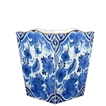 Delft Blue Bird Wastebasket