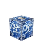 Delft Blue Bird Tissue Box