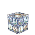 Delft Tile Multi-color Tissue Box