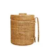 Honey Rattan Ice Bucket