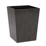 Deco Ebonized Oak Wastebasket