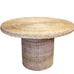 Round Wicker Dining Table