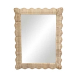 Wicker Scallop Mirror