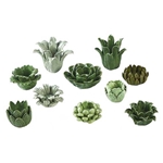 Set of Ten Succulent Votives