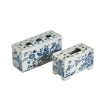 Blue and White Flower Brick