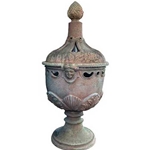 Pair Italian Covered Urns