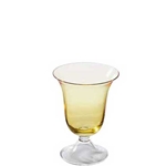 Yellow Glass Goblet