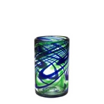 Blue and Green Marbleized Tumbler