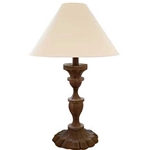 French Tole Candlestick Table Lamp