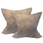 Pair Japanese Rust Shibori Pillows