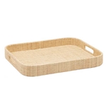 Natural Raffia Rectangular Tray