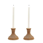 Basketweave Candlesticks