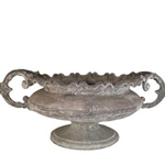 French Oval Zinc Urn