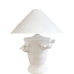 French White Ceramic Bird Lamp