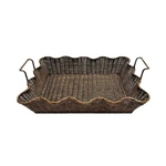 Rattan Scallop Basket