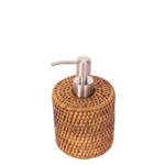 Honey Rattan Soap Dispenser