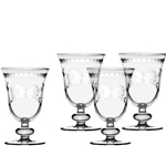 Set of Etched Goblets