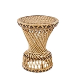 Ebony Natural Rattan Side Table