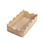 Basketweave Guest Towel Basket