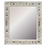 Bleached Wood Inset Mirror