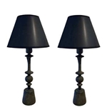 Pair Giacometti Table Lamps