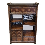 French Rattan Etagere