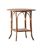 Round Bamboo Side Table