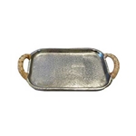 Aluminum Rattan Tray; Sm.