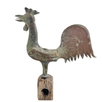 French Copper Cockerel Weathervane