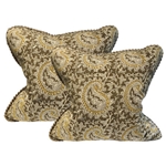 Pair Indian Block Print Pillows