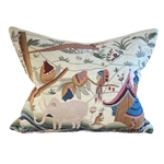 Exotic Tree Embroidered Pillow