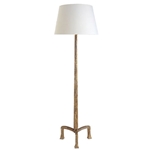 Gilt Fluted Floor Lamp