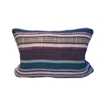 Vintage Kantha Striped Lumbar Pillow