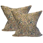 Pair Indian Block Print Pillows