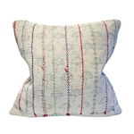 Vintage Kantha Striped Pillow