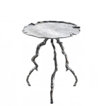 Silver Faux Bois Twig Table