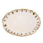 Almond Sage Stoneware Serving Platter