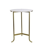 Brass and Marble Side Table