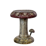 Mushroom Rusticated Garden Stool